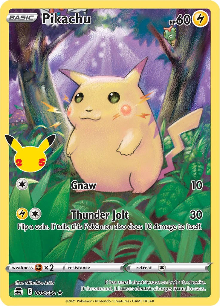 Pikachu 005 CBL 25th Anniversary