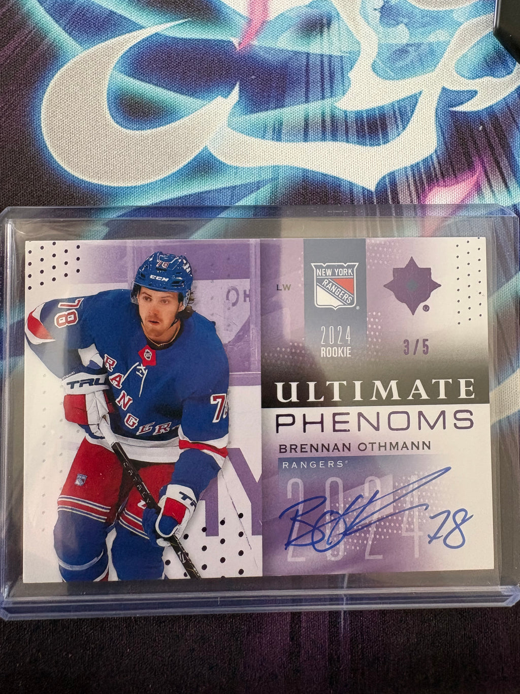 Brennan Othmann Upper Deck Ultimate 2024-25 Auto 3/5 Purple