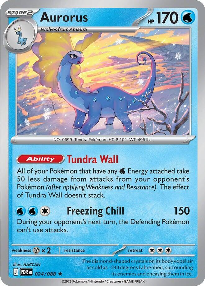 Aurorus - 024 Holofoil  ME03 Perfect Order