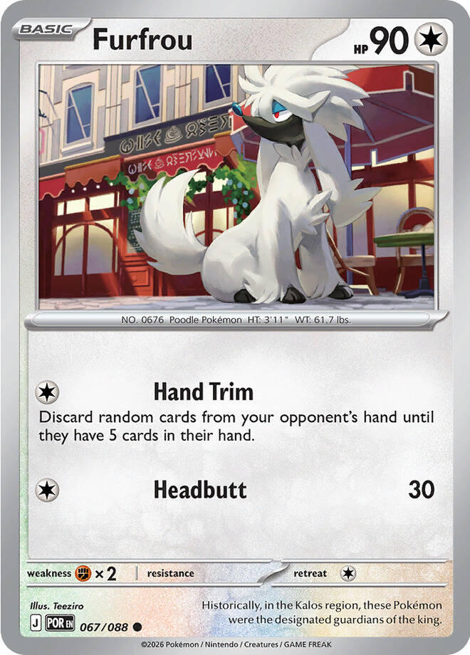 Furfrou 067 reverse foil ME03 Perfect Order