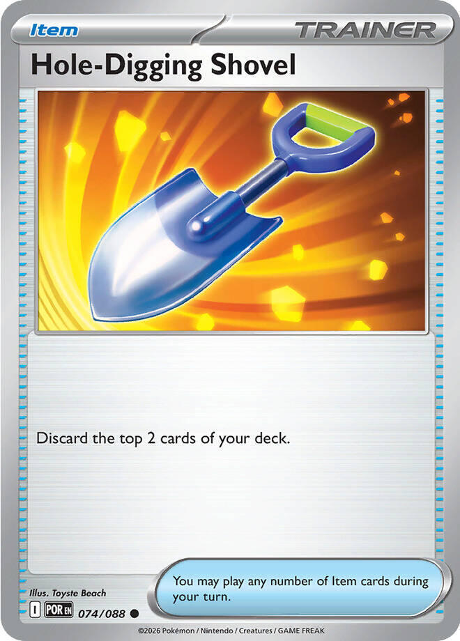 Hole Digging Shovel 074 reverse foil ME03 Perfect Order