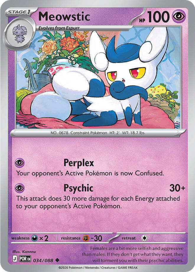 Meowstic 034 reverse foil ME03 Perfect Order