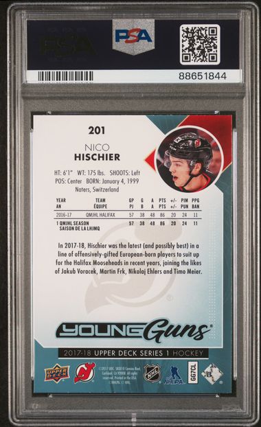 PSA 10 Nico Hischier Young Guns