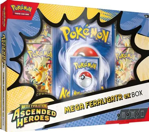 Pokémon - Mega Evolution Ascended Heroes - Mega Feraligatr Ex Box